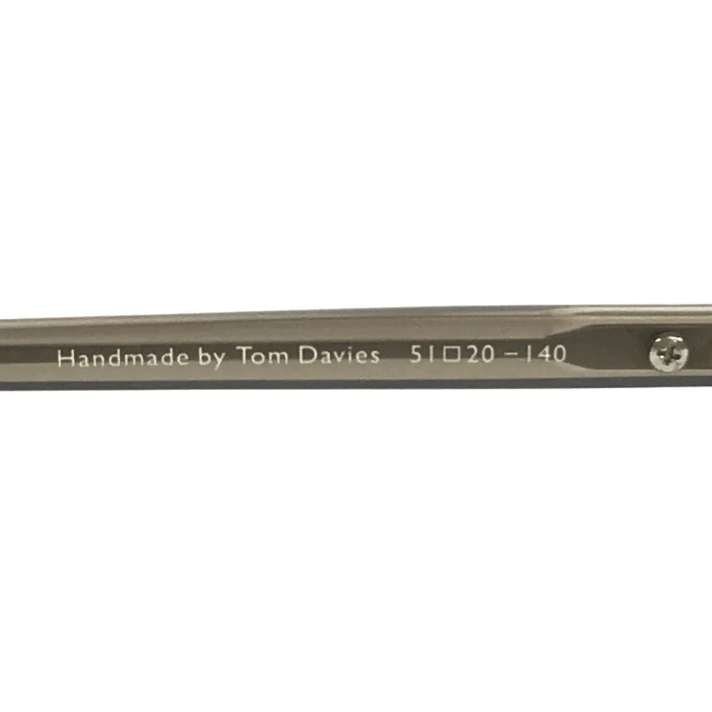 Tom Davies Eyeglasses Frames TD712 Col. 703 Transparent Shiny Gray 51-20-140